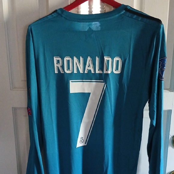 Adidas men Teal Soccer Jersey
